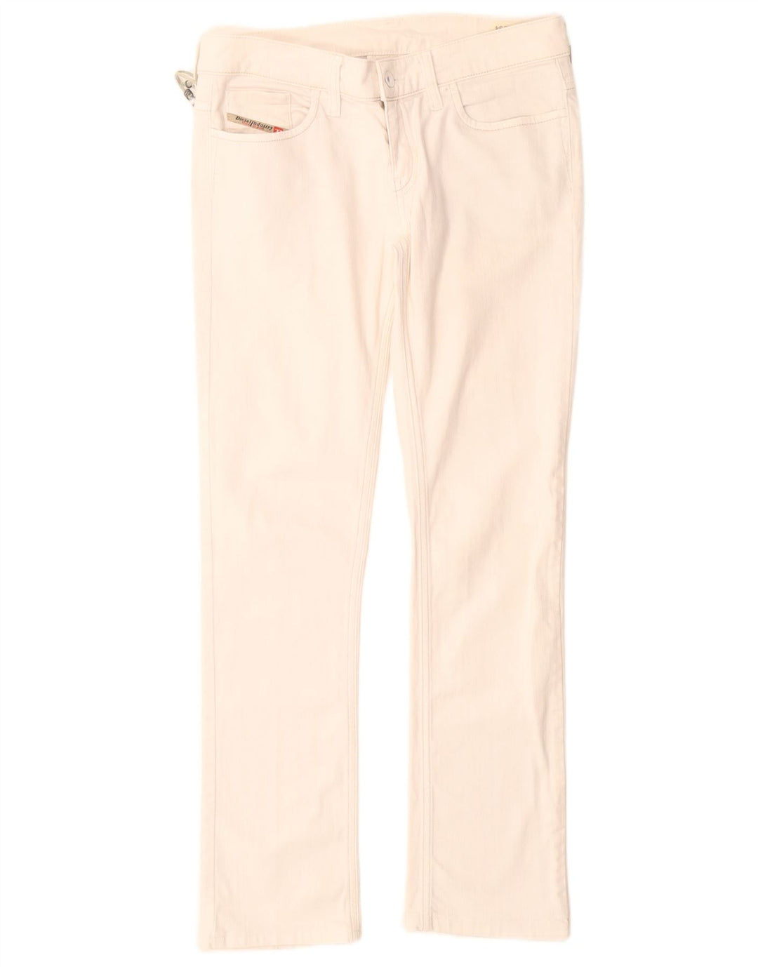 Diesel Womens Liv Slim Jeans W30 L30 White Cotton