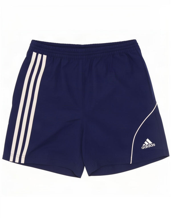 Adidas Boys Sport Shorts 11-12 Years Navy Blue Polyester