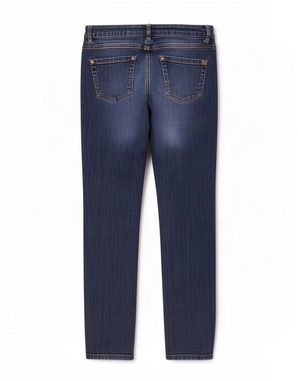 Luisa Spagnoli Womens Straight Jeans IT 46 Large W30 L26 Navy Blue Cotton