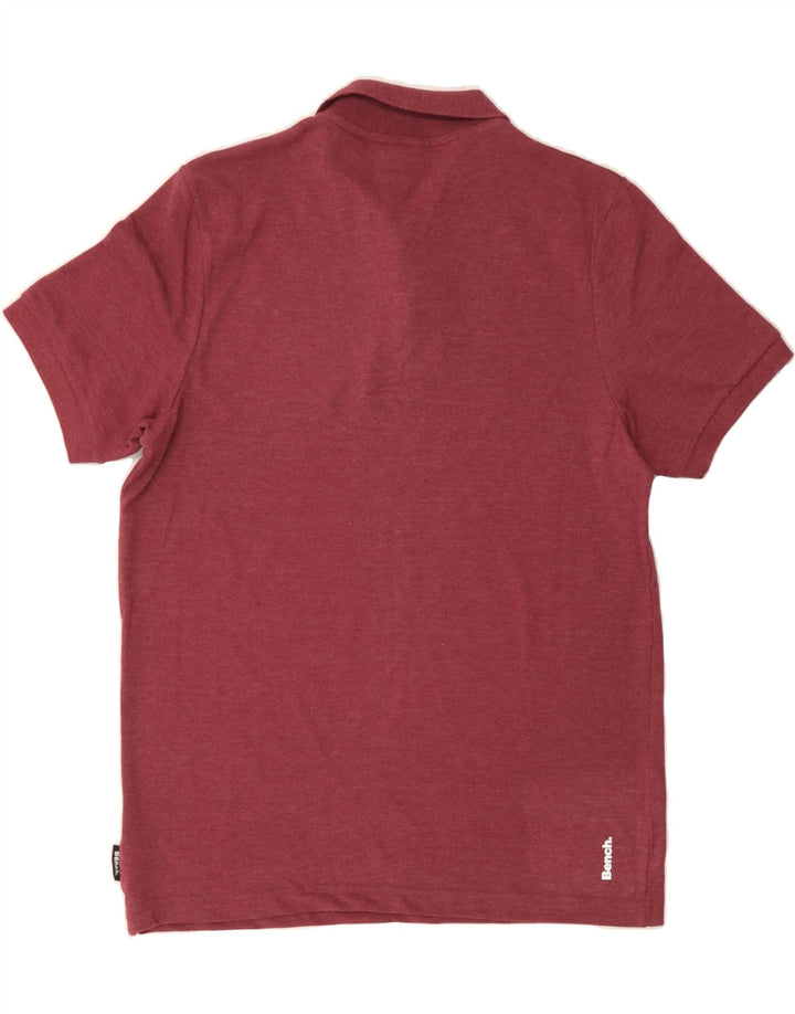 BENCH Mens Polo Shirt Large Maroon Cotton Vintage Bench and Second-Hand Bench from Messina Hembry 