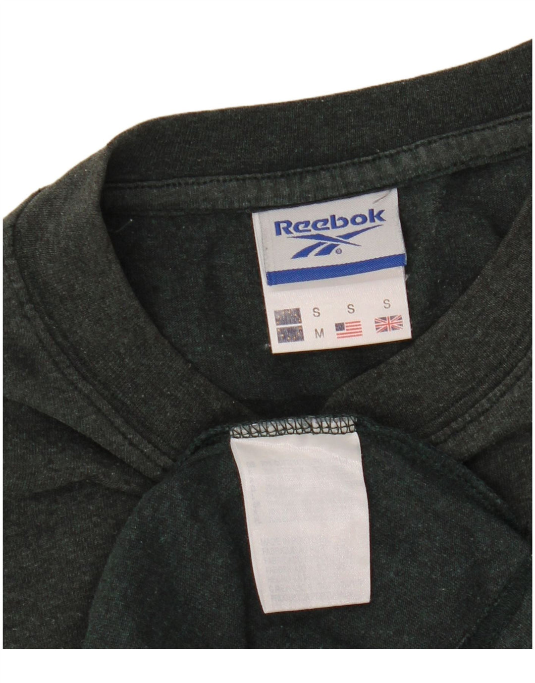 REEBOK Mens T-Shirt Top Small Grey Cotton