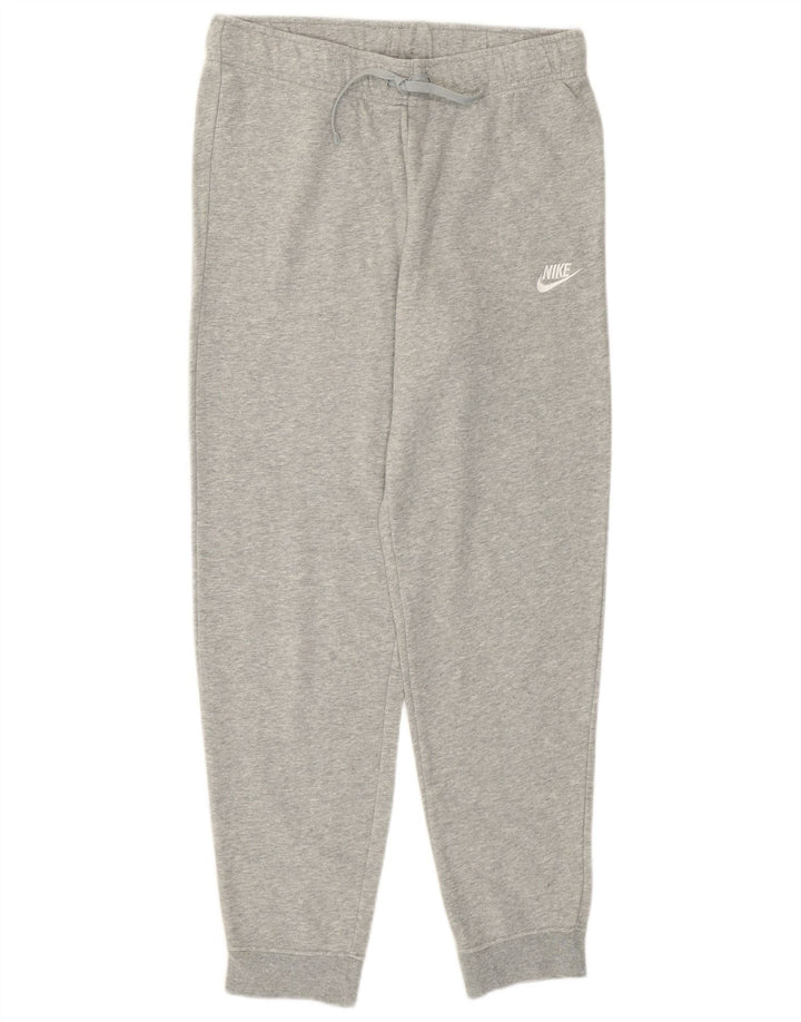 Nike Womens Tracksuit Trousers Joggers UK 14 Medium Grey Cotton