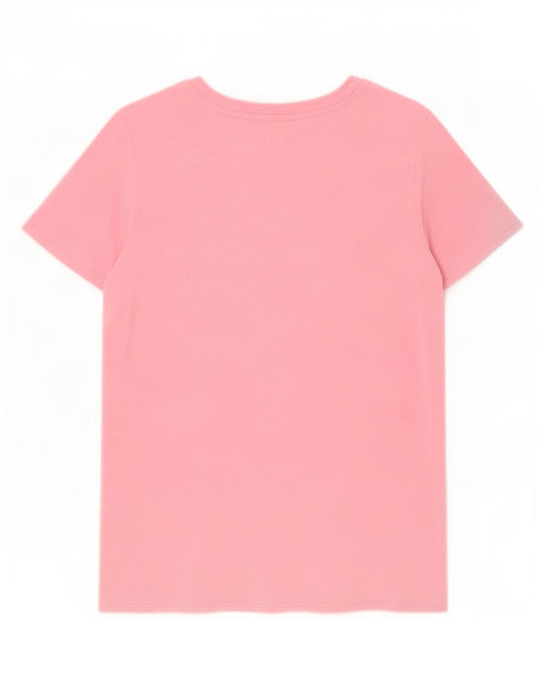 Gap Womens T-Shirt Top UK 10 Small Pink Rayon