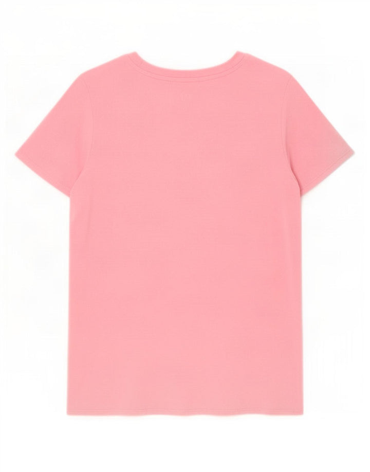 Gap Womens T-Shirt Top UK 10 Small Pink Rayon