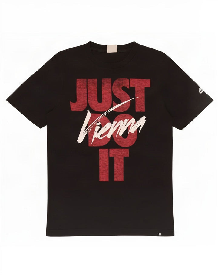 Nike Mens Graphic T-Shirt Top Small Black Cotton