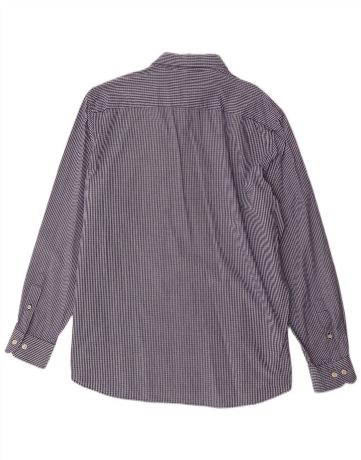 Carrera Mens Shirt 2XL Blue Check Cotton