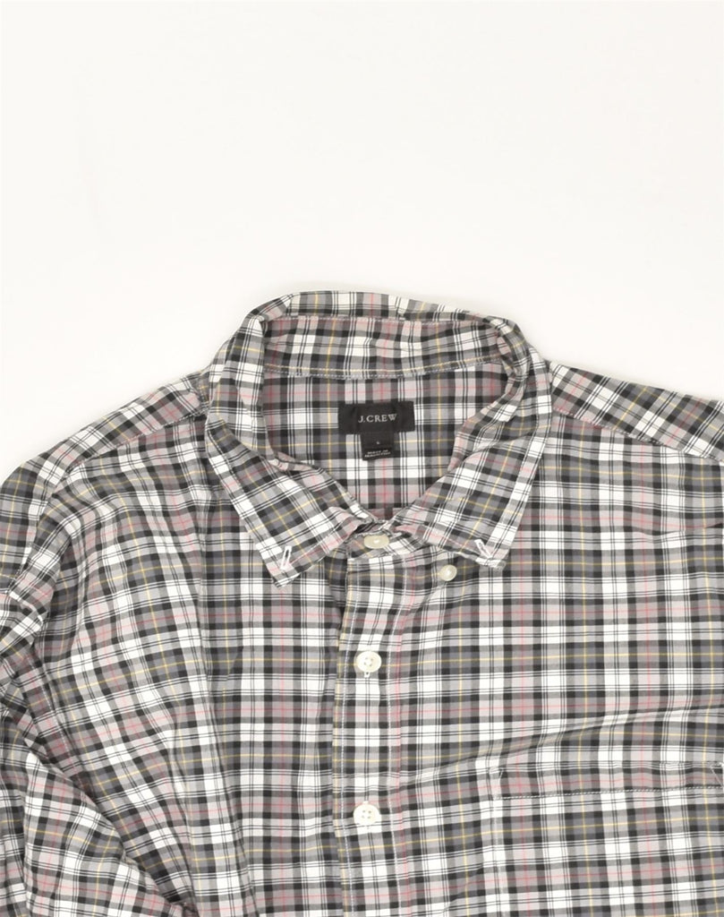 J. CREW Mens Shirt Large Grey Check Cotton | Vintage J. Crew | Thrift | Second-Hand J. Crew | Used Clothing | Messina Hembry 