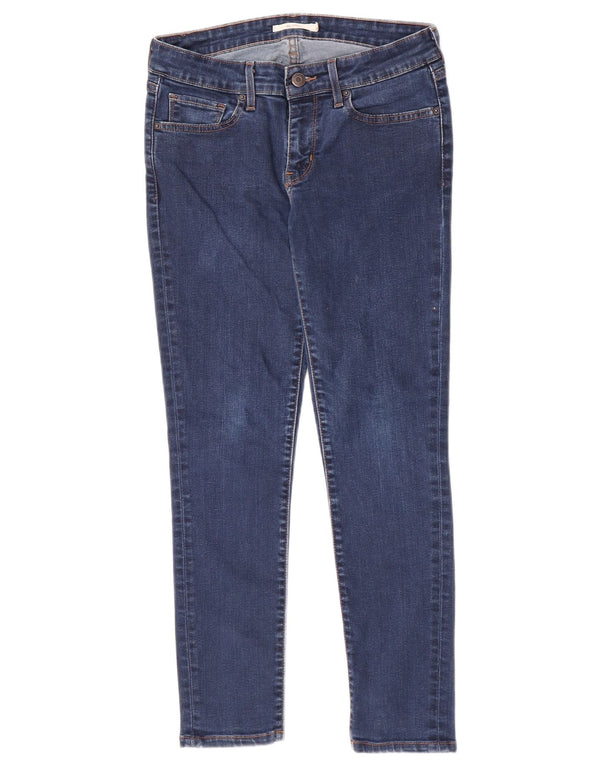 Levi's Womens 711 Skinny Jeans W27 L27 Blue Cotton