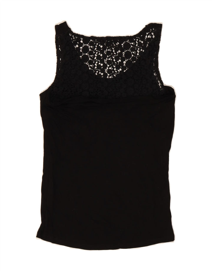 OASIS Womens Sleeveless Blouse Top UK 6 XS Black Viscose Vintage Oasis and Second-Hand Oasis from Messina Hembry 
