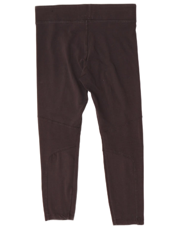 Nike Womens Crop Leggings UK 14 Large  Black Polyester