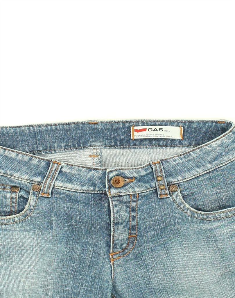 GAS Womens Slim Jeans W30 L34 Blue Cotton | Vintage Gas | Thrift | Second-Hand Gas | Used Clothing | Messina Hembry 