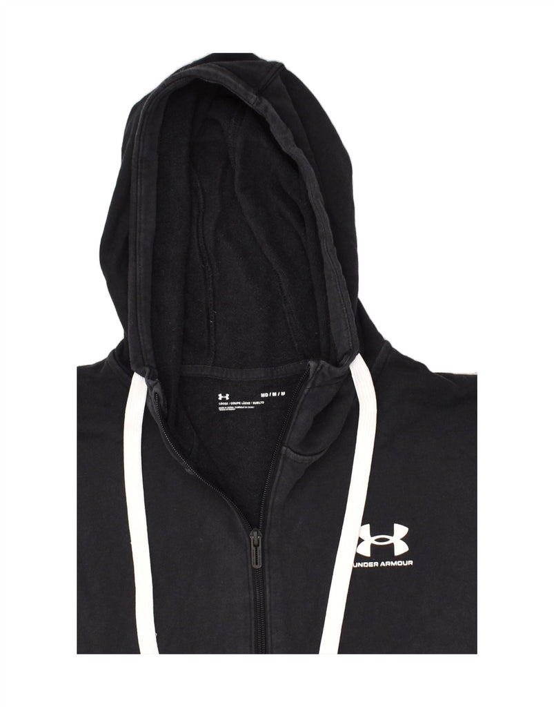 UNDER ARMOUR Mens Zip Hoodie Sweater Medium Navy Blue Cotton | Vintage Under Armour | Thrift | Second-Hand Under Armour | Used Clothing | Messina Hembry 