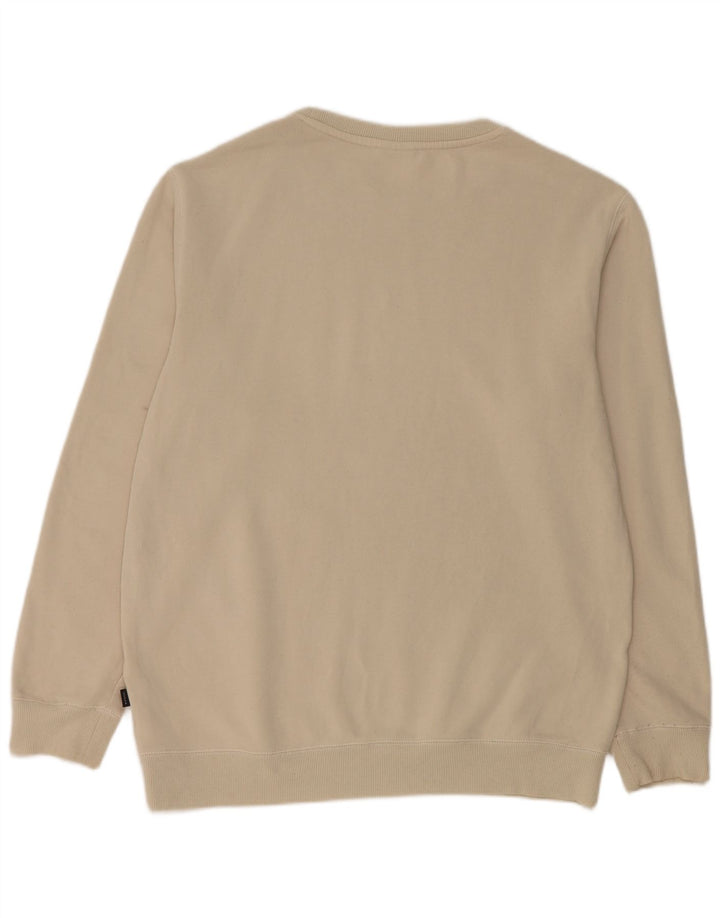 Rip Curl Mens Sweatshirt Jumper Large Beige Cotton