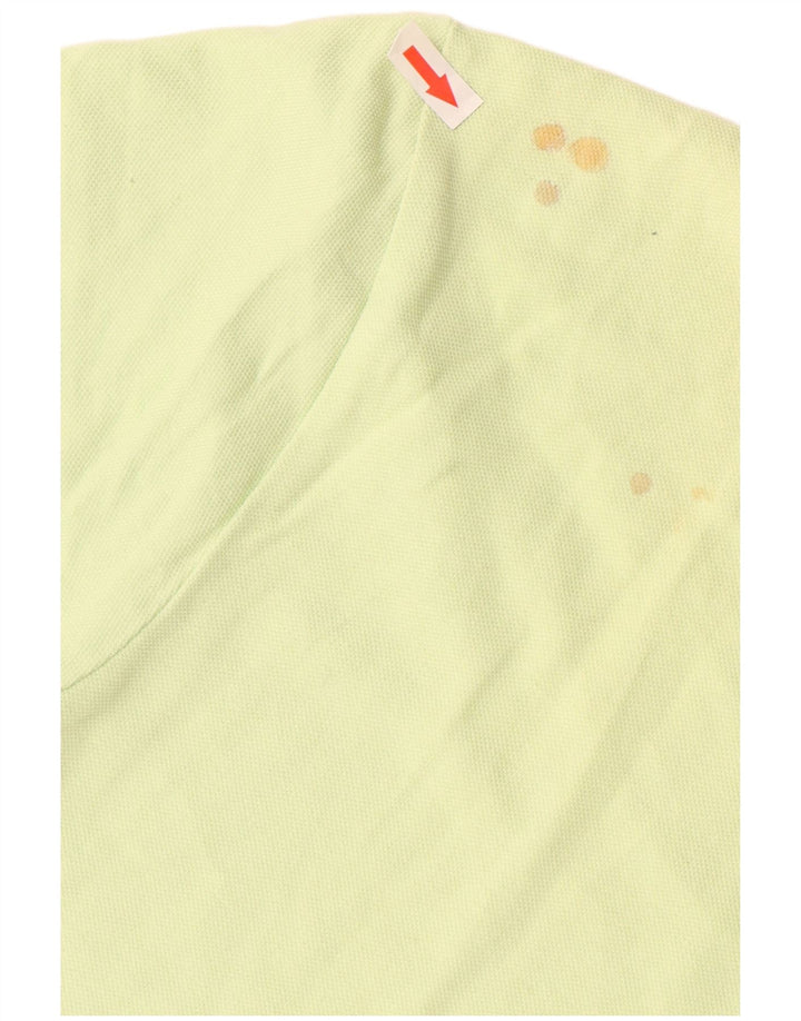 Kappa Mens Polo Shirt XL Yellow Cotton