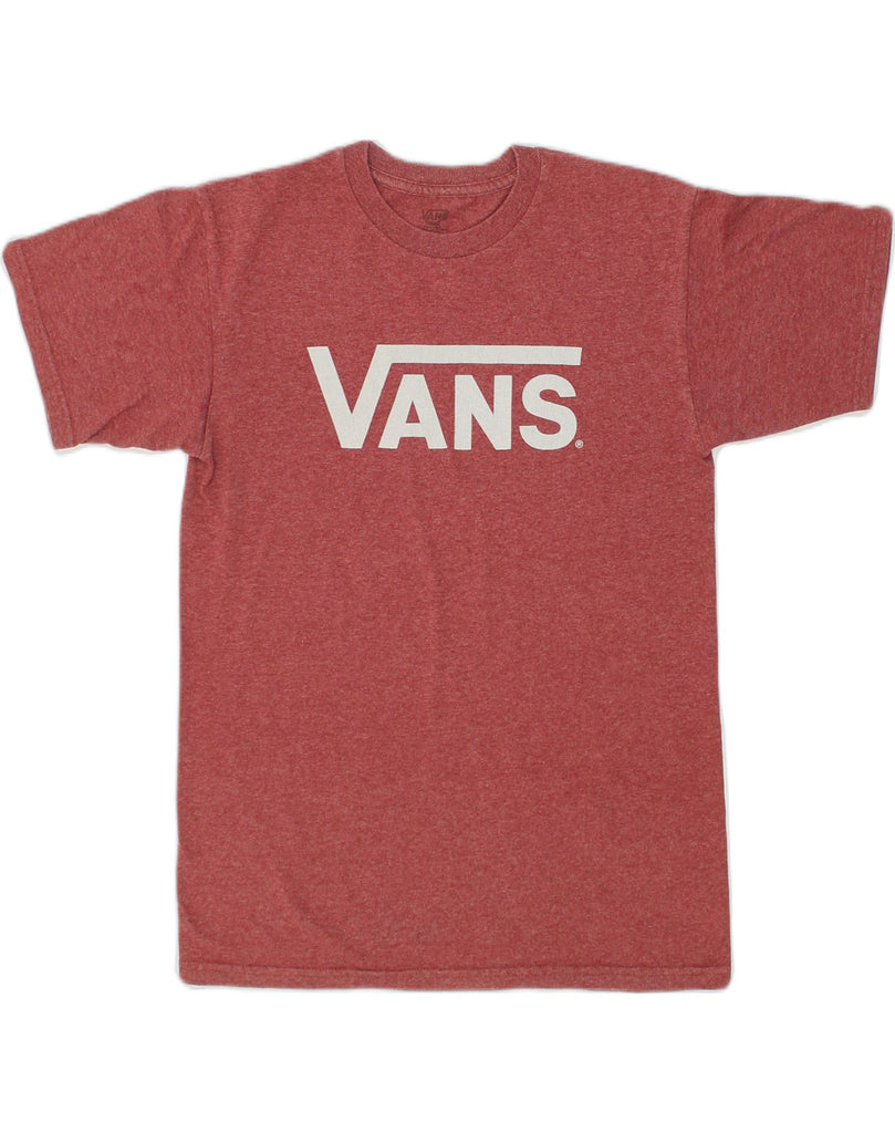 VANS Mens Graphic T-Shirt Top Small Red Cotton | Vintage Vans | Thrift | Second-Hand Vans | Used Clothing | Messina Hembry 