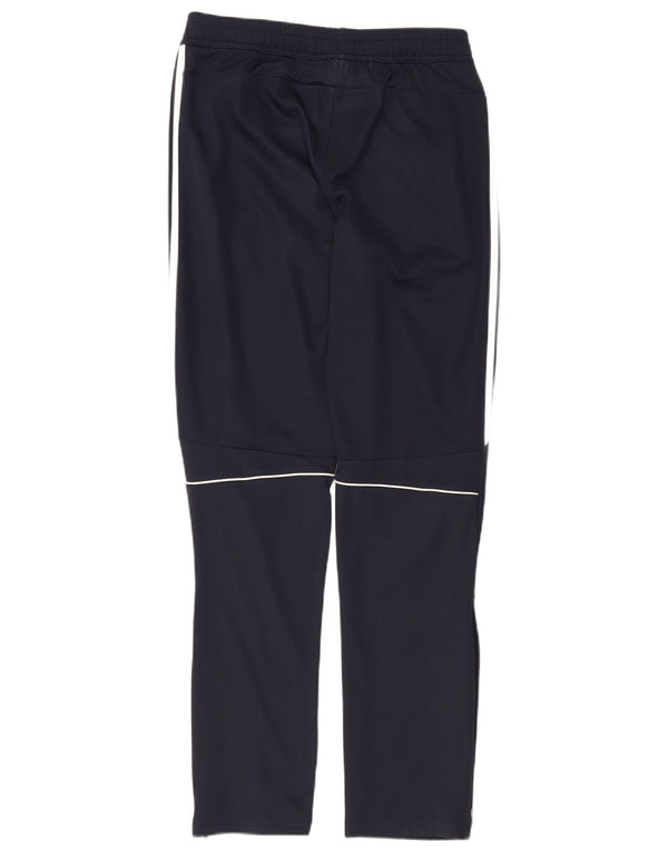 Adidas Boys Tracksuit Trousers 15-16 Years Navy Blue Polyester