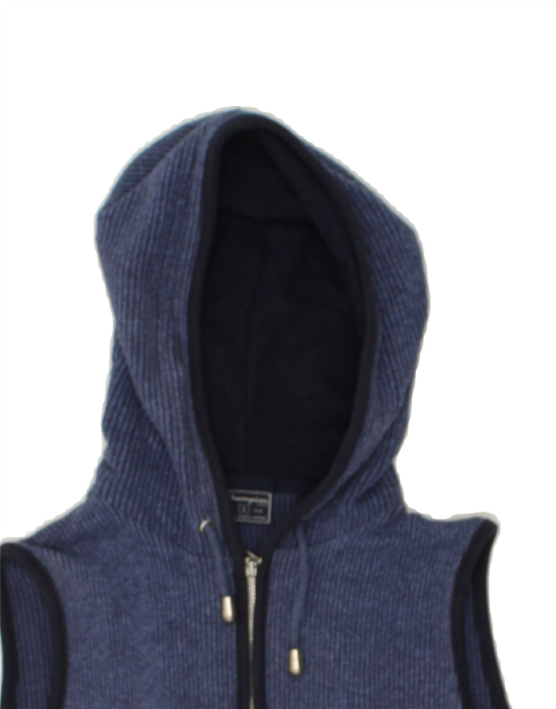 CHAMPION Mens Sleeveless Zip Hoodie Sweater Small Blue Cotton | Vintage Champion | Thrift | Second-Hand Champion | Used Clothing | Messina Hembry 