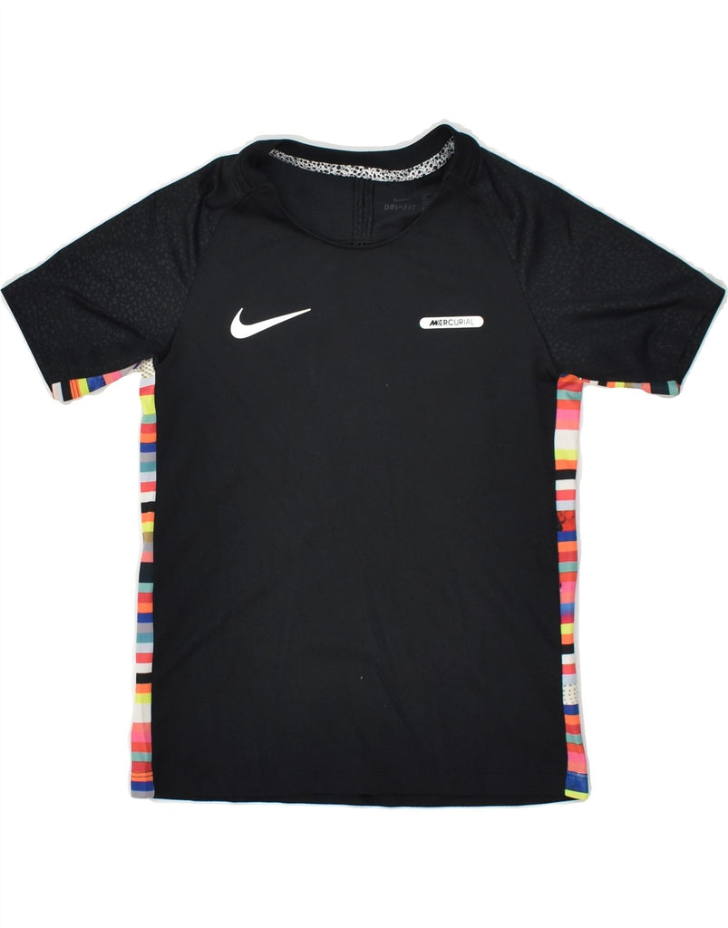 NIKE Girls Dri Fit T-Shirt Top 6-7 Years Black Polyester | Vintage Nike | Thrift | Second-Hand Nike | Used Clothing | Messina Hembry 