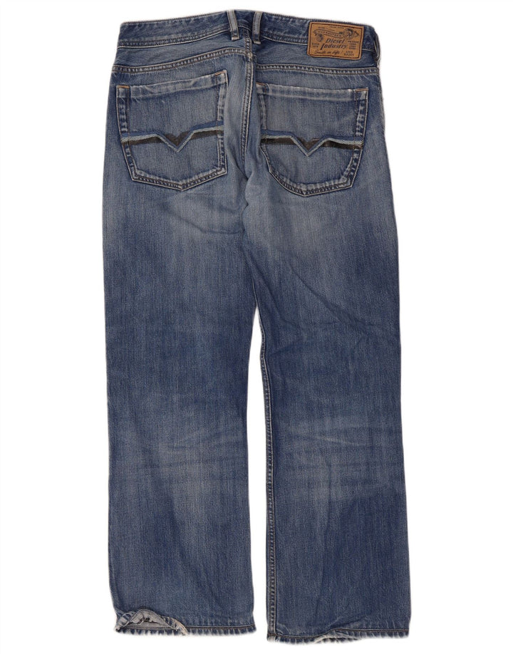 Diesel Mens Loose Jeans W31 L34 Blue Cotton