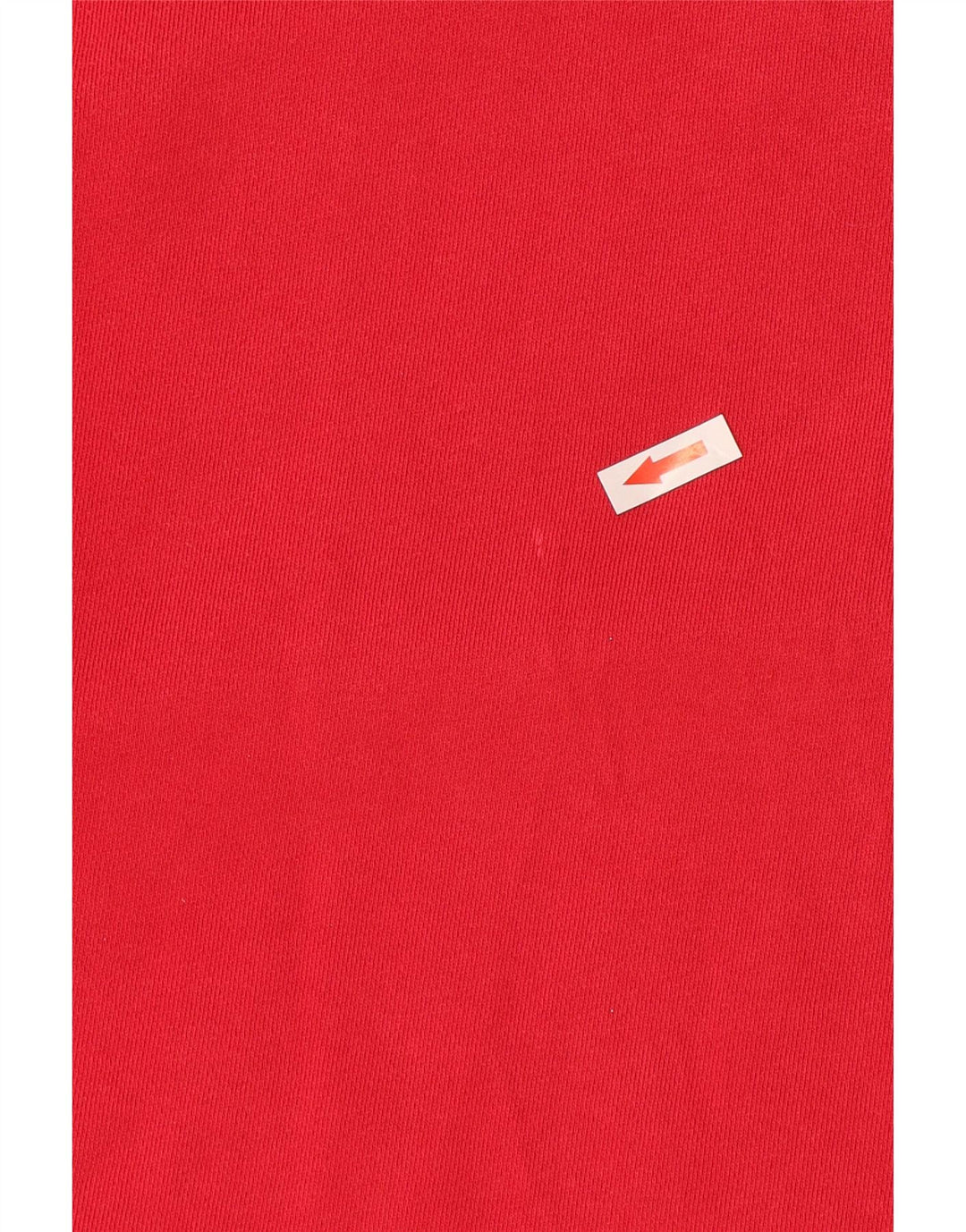 Tommy Hilfiger Mens Zip Neck Top Long Sleeve Large Red Cotton