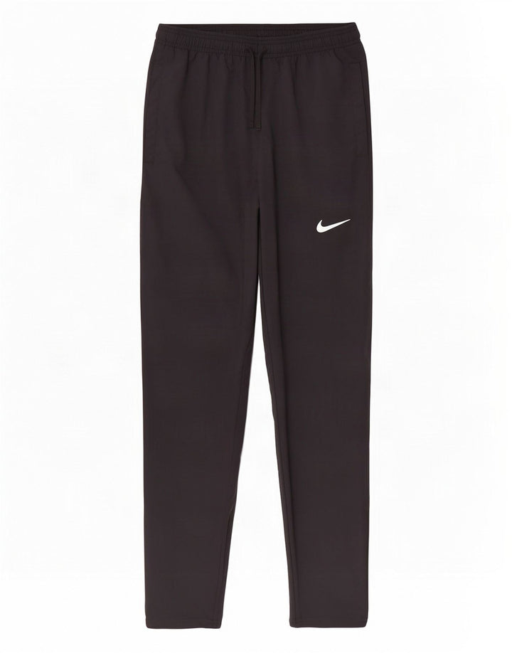 Nike Womens Dri Fit Tracksuit Trousers UK 14 Medium Black Polyester