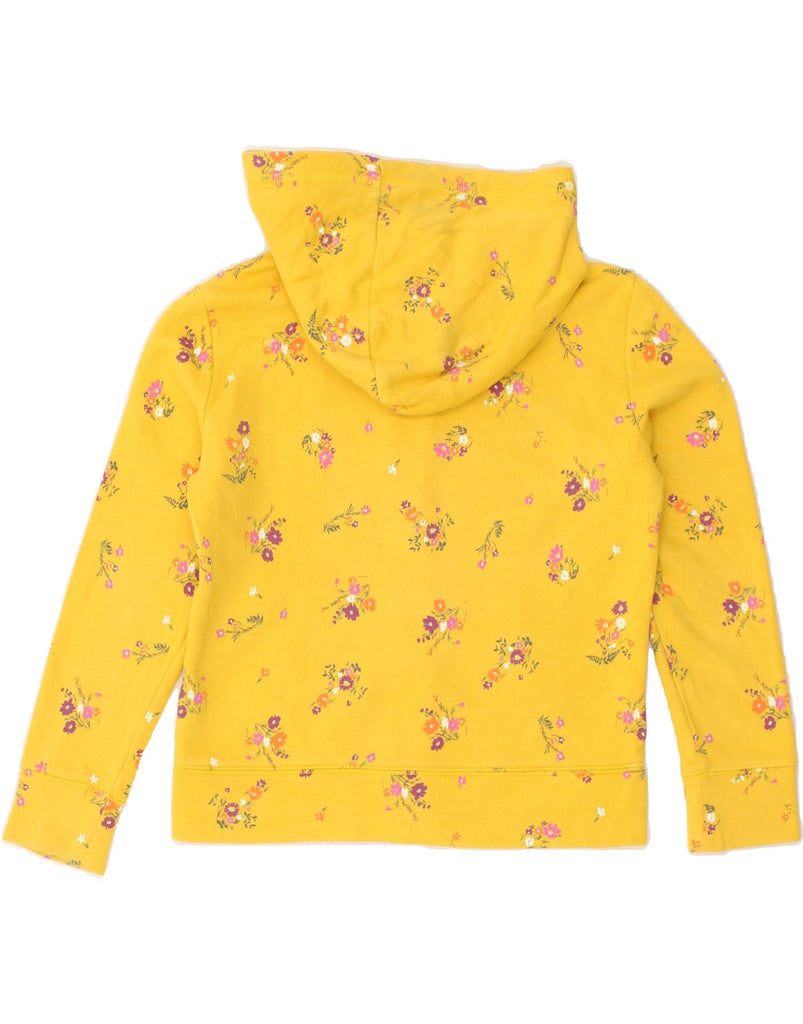 GAP Girls Graphic Zip Hoodie Sweater 7-8 Years Medium  Yellow Floral | Vintage Gap | Thrift | Second-Hand Gap | Used Clothing | Messina Hembry 