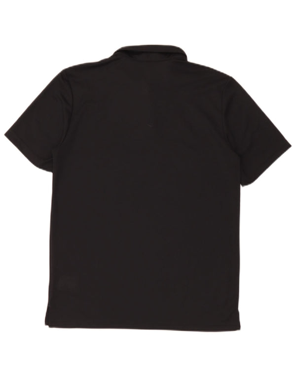 Adidas Boys Climalite Polo Shirt 13-14 Years Black Polyester