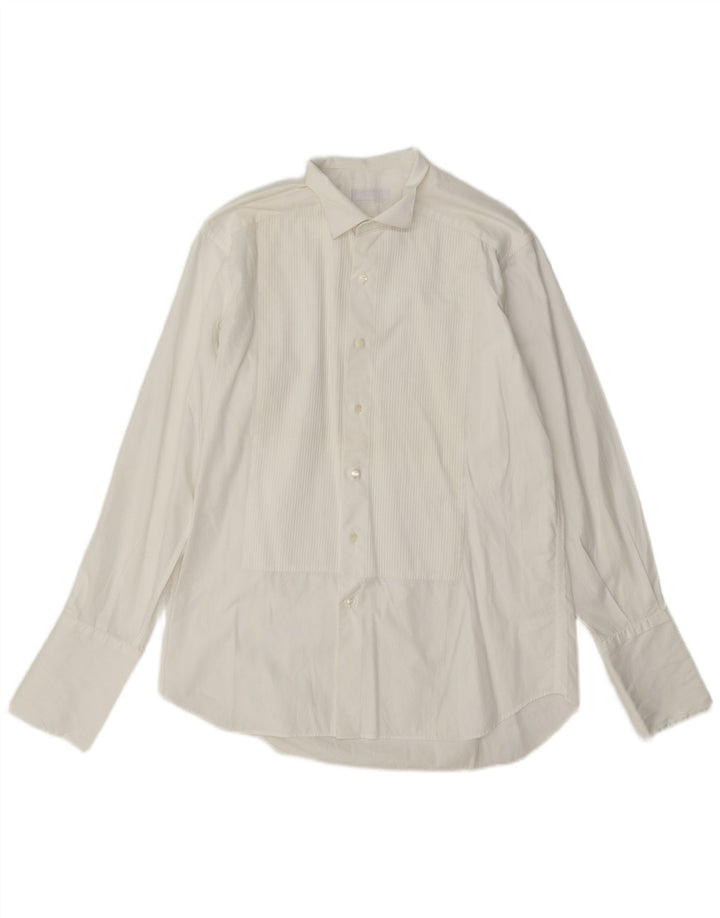 Acerbi Mens Formal Shirt Size 38 15 Medium White