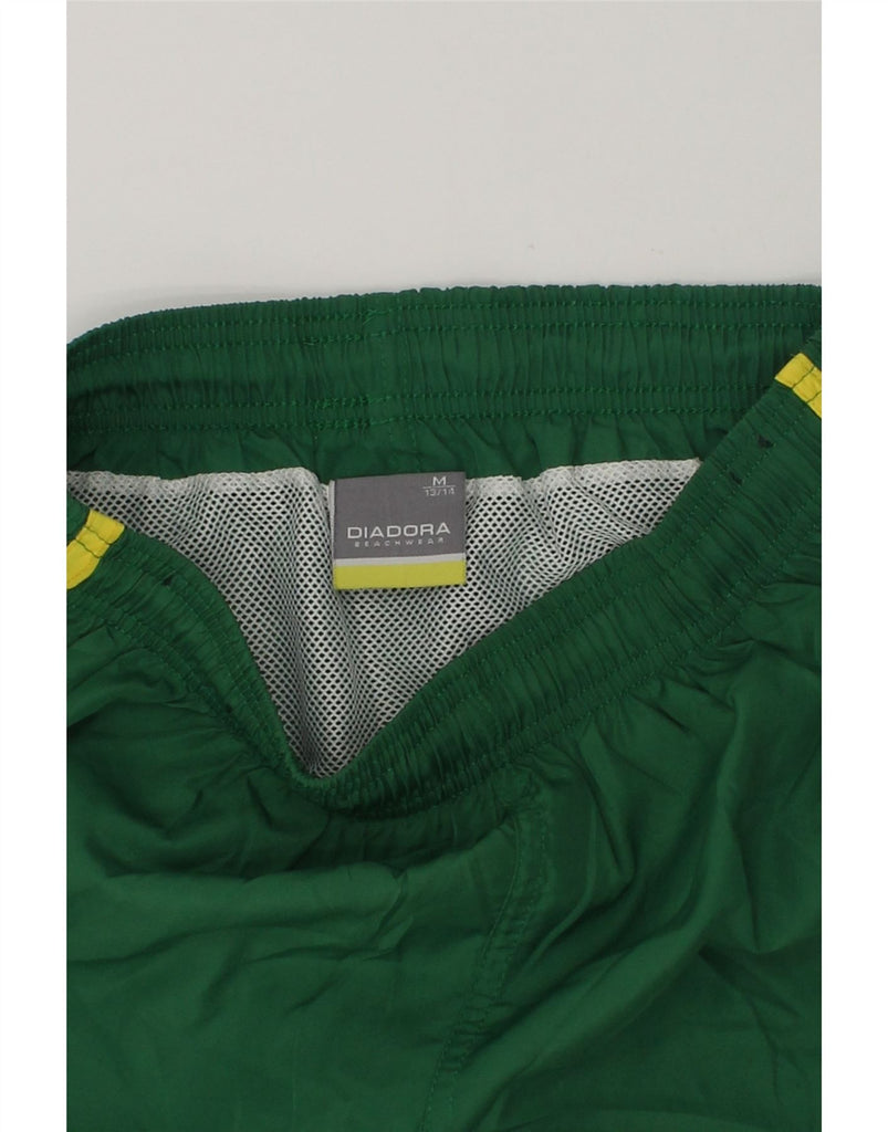 DIADORA Boys Sport Shorts 13-14 Years Medium Green Polyester | Vintage Diadora | Thrift | Second-Hand Diadora | Used Clothing | Messina Hembry 