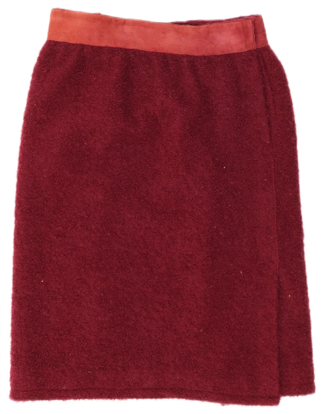 Alberta Ferretti Womens Straight Skirt W30 Medium Burgundy
