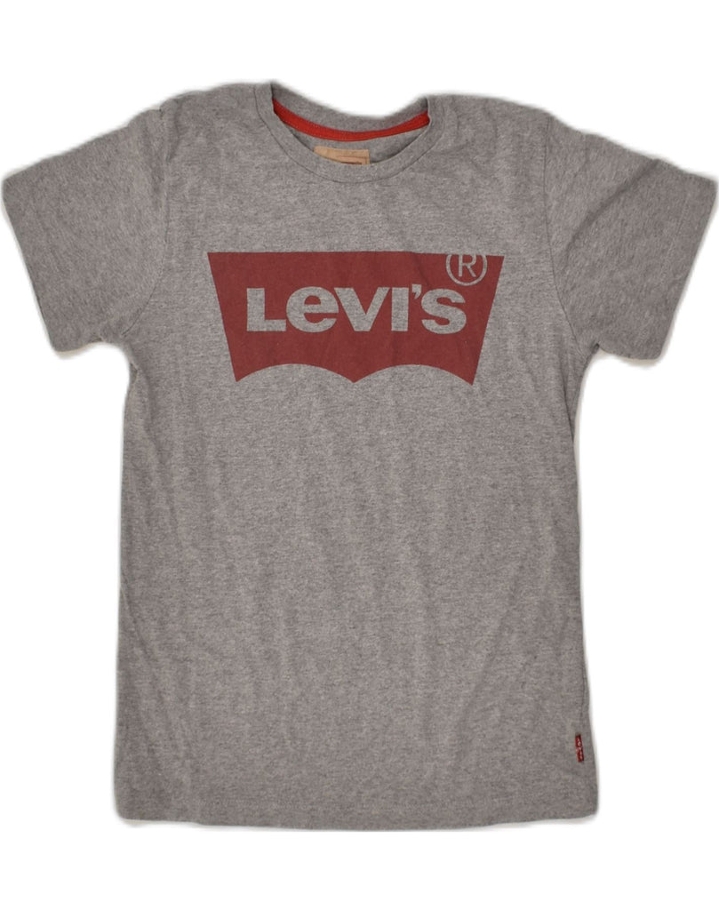 LEVI'S Boys Graphic T-Shirt Top 9-10 Years Grey Polyester | Vintage Levi's | Thrift | Second-Hand Levi's | Used Clothing | Messina Hembry 