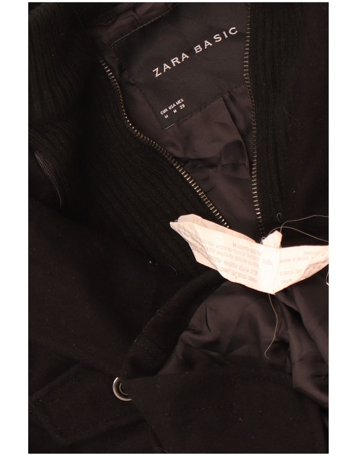 Zara Womens 4 Button Blazer Jacket UK 14 2Medium Black Polyester