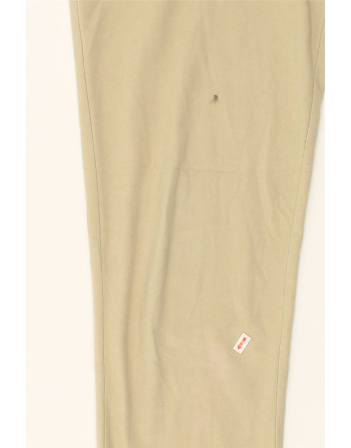 VINTAGE Womens Tracksuit Trousers Joggers UK 14 Medium Beige Vintage Vintage and Second-Hand Vintage from Messina Hembry 