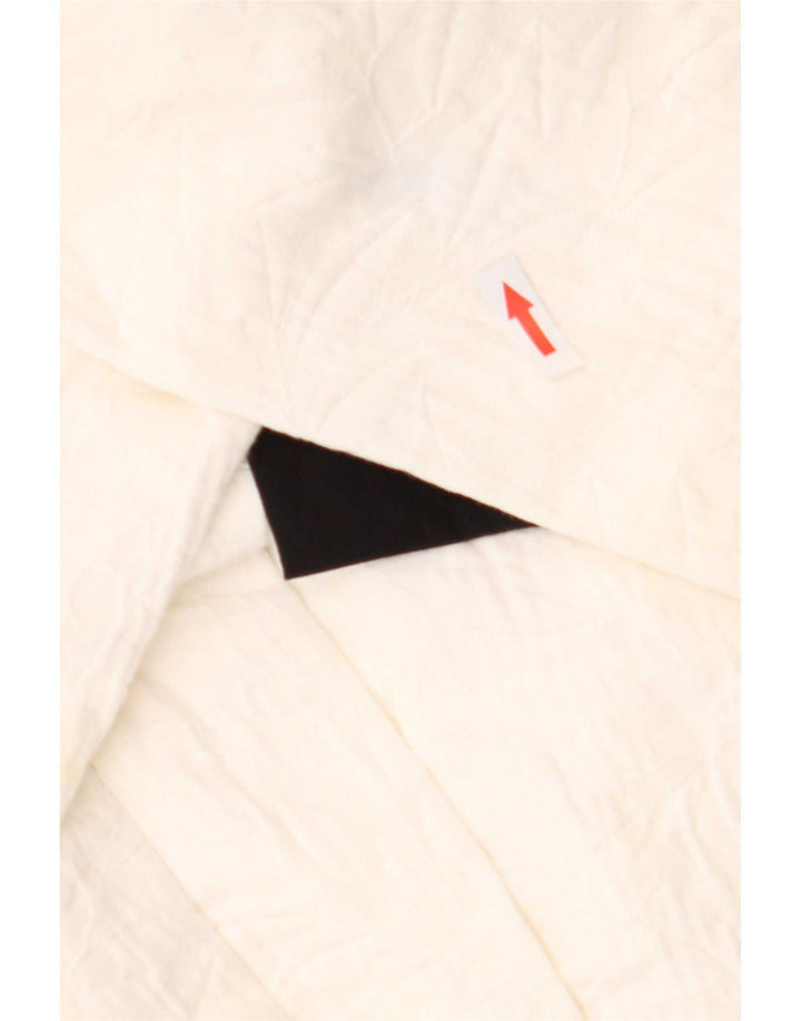 Zara Womens Overcoat UK 14 Medium Off White Cotton