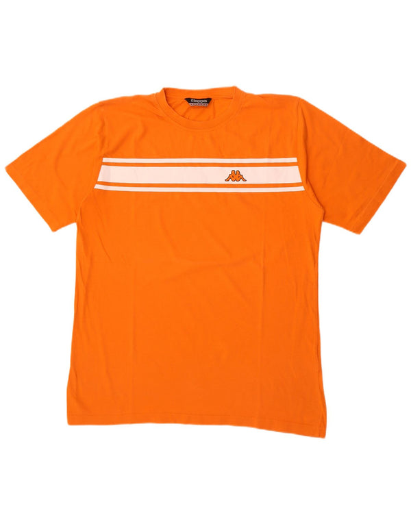 Kappa Mens T-Shirt Top 2XL Orange Cotton