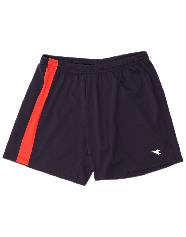 Diadora Mens Sport Shorts 2XL Navy Blue Colourblock Polyester