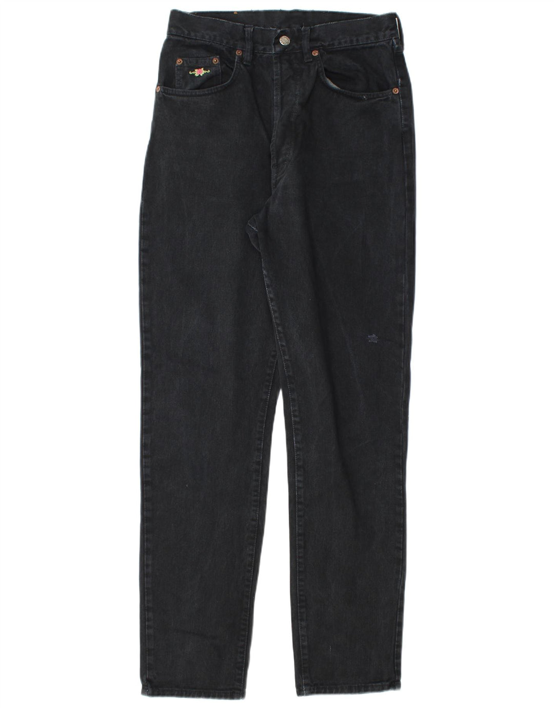 CHARRO Womens Tapered Jeans Size 32 W32 L32 Black Cotton