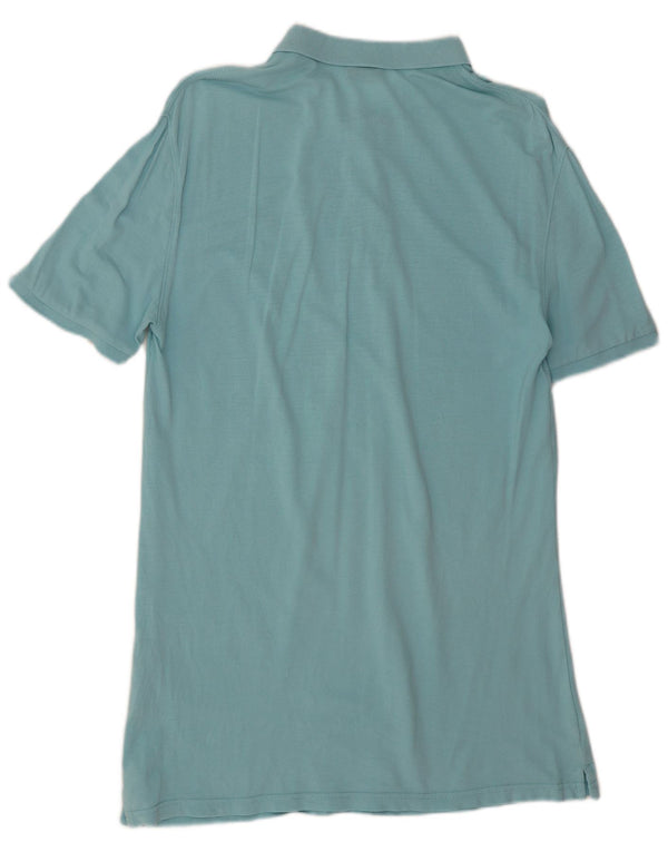 Napapijri Mens Slim Fit Polo Shirt Large Blue Cotton