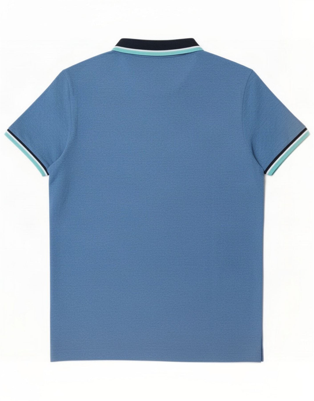 Lotto Mens Polo Shirt Large Blue Striped Polyester