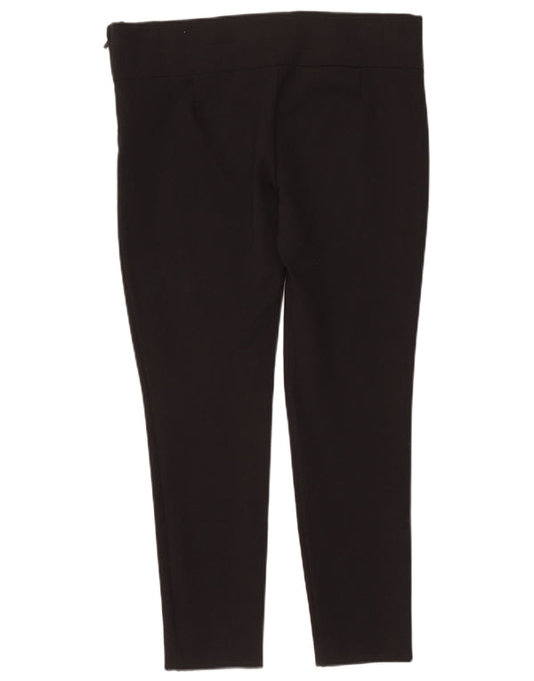 Zara Womens Slim Casual Trousers XL W32 L28 Black