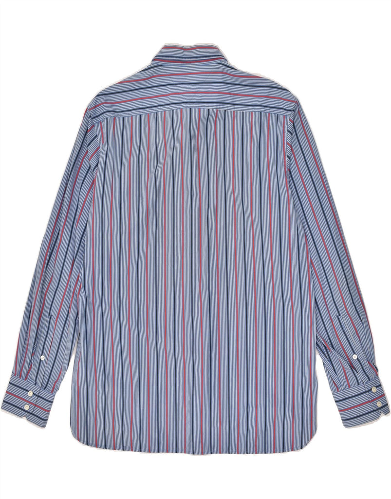 TOMMY HILFIGER Mens Shirt Large Blue Striped Cotton | Vintage Tommy Hilfiger | Thrift | Second-Hand Tommy Hilfiger | Used Clothing | Messina Hembry 