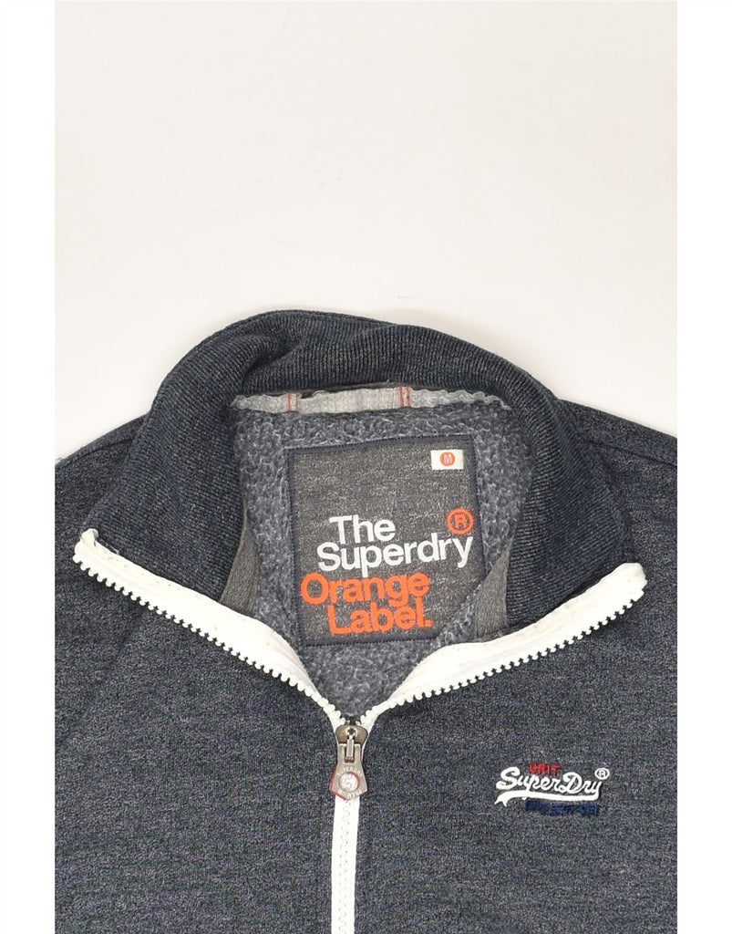 SUPERDRY Mens Tracksuit Top Jacket Medium Navy Blue Cotton | Vintage Superdry | Thrift | Second-Hand Superdry | Used Clothing | Messina Hembry 