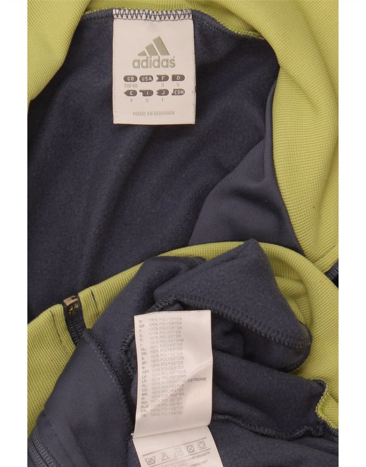 Adidas Mens Tracksuit Top Jacket UK 38/40 Medium Grey Colourblock Polyester