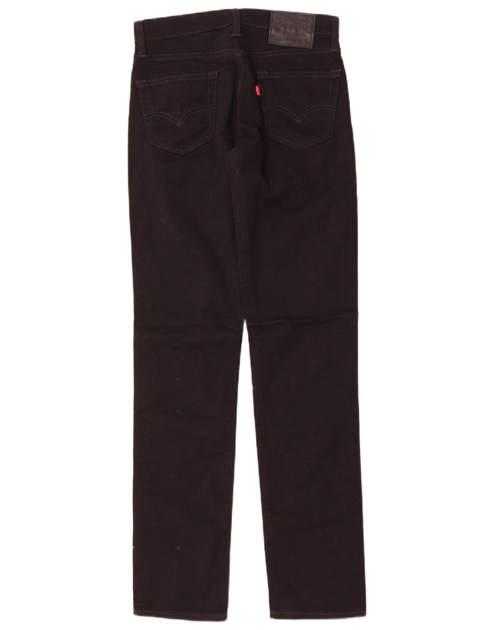 LEVI'S Mens 511 Slim Jeans W30 L34 Black Cotton