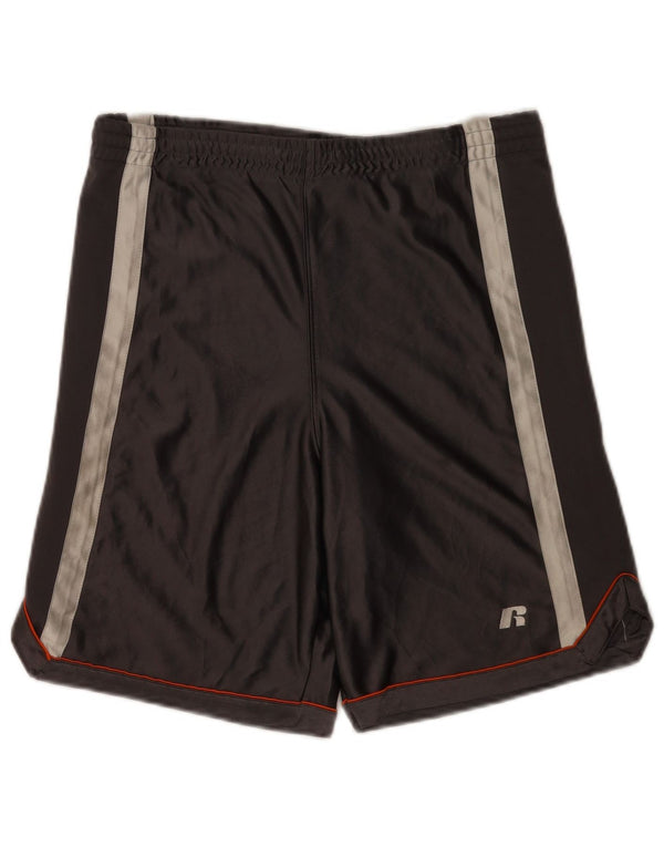 Russell Athletic Boys Sport Shorts 12-13 Years Large Grey Colourblock