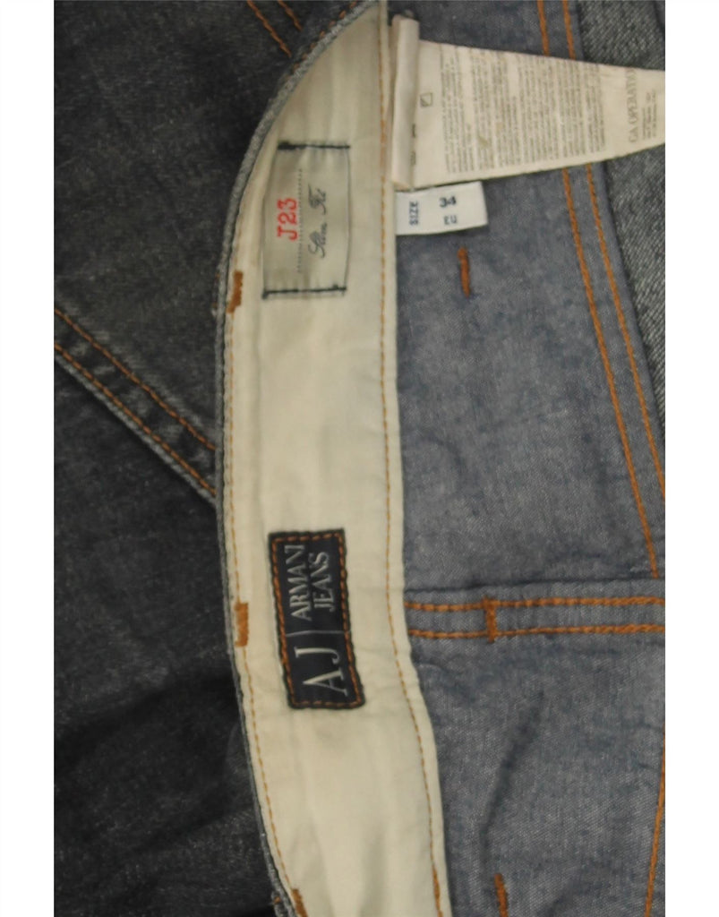 ARMANI Womens Slim Jeans W34 L34  Blue Cotton Vintage Armani and Second-Hand Armani from Messina Hembry 