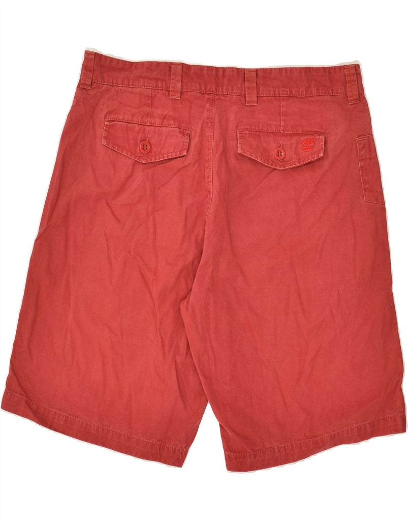 TIMBERLAND Mens Chino Shorts W33 Medium  Red Cotton | Vintage Timberland | Thrift | Second-Hand Timberland | Used Clothing | Messina Hembry 