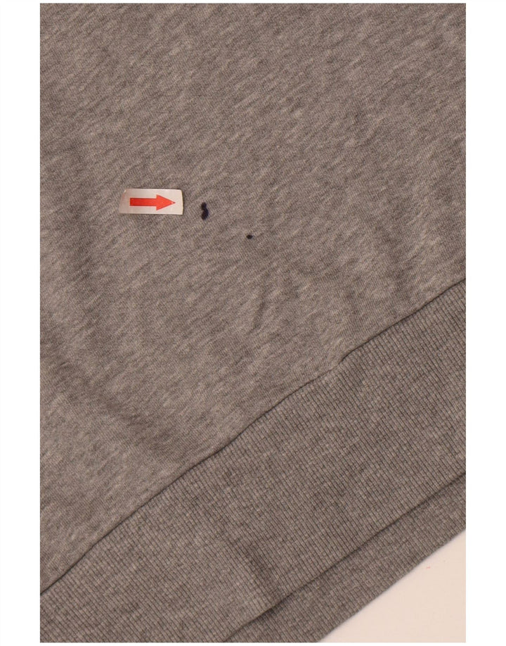 Jack & Jones Mens Hoodie Jumper Medium Grey Flecked Cotton