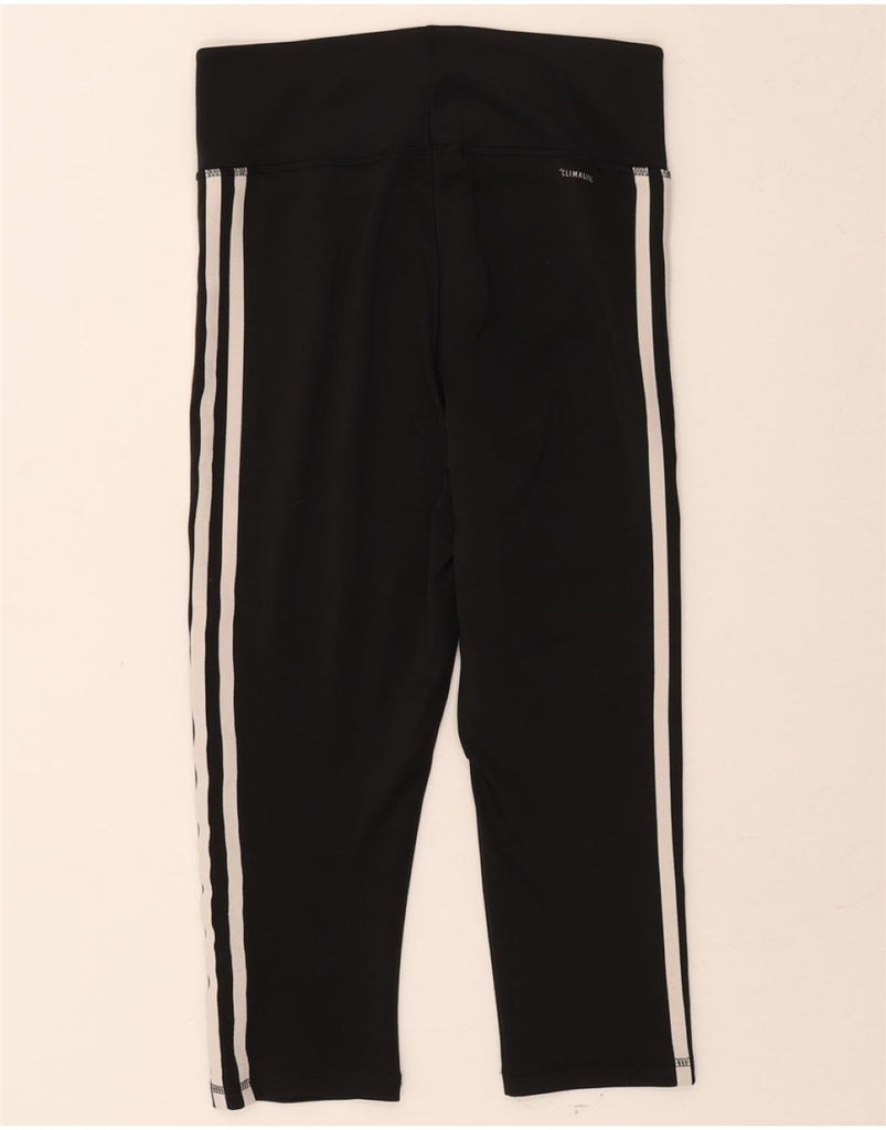 ADIDAS Womens Climalite Capri Leggings UK 8/10 Small Black Polyester Vintage Adidas and Second-Hand Adidas from Messina Hembry 