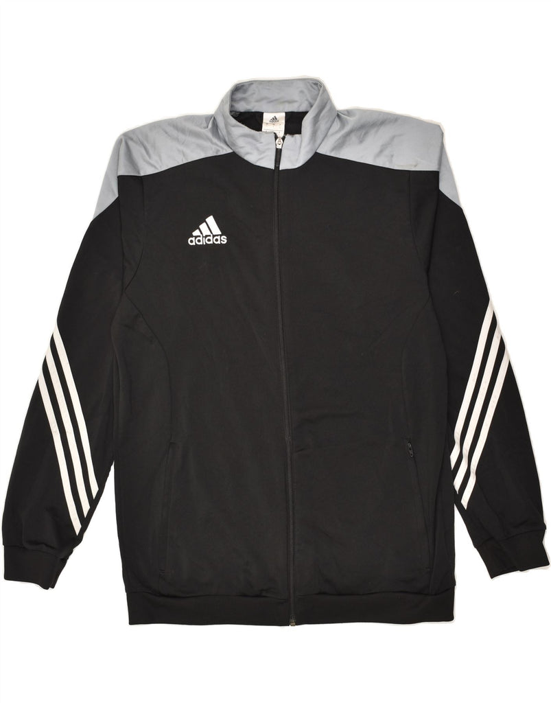 ADIDAS Mens Tracksuit Top Jacket Large Black Colourblock Polyester | Vintage Adidas | Thrift | Second-Hand Adidas | Used Clothing | Messina Hembry 